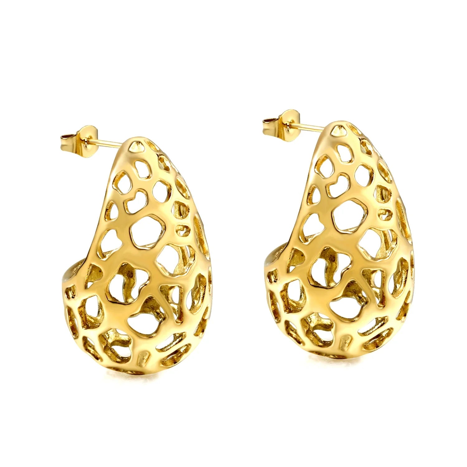 Teardrop Cutout Earrings