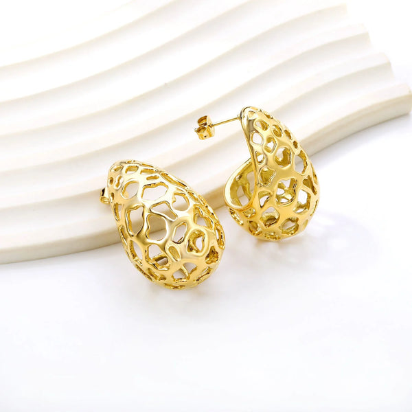 Teardrop Cutout Earrings