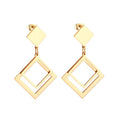 Imperial Square Triangle Earrings