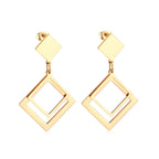 Imperial Square Triangle Earrings