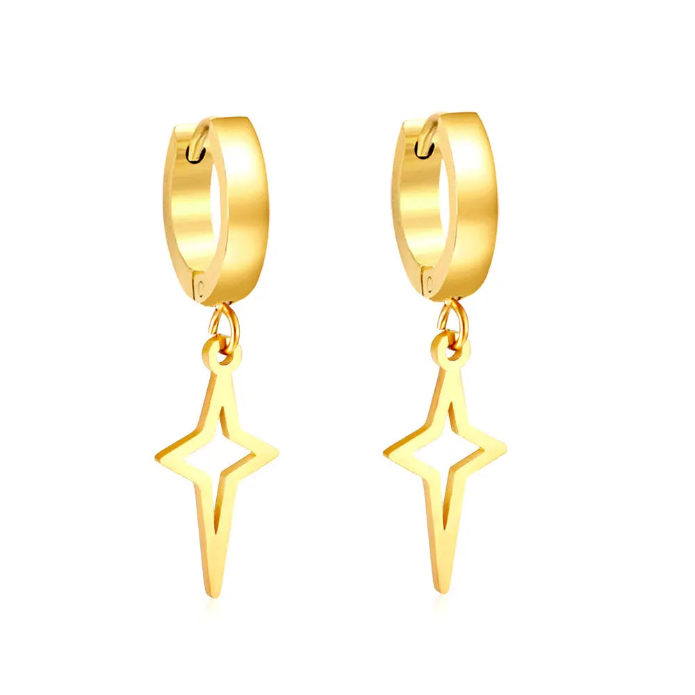 Huggie Star Earrings