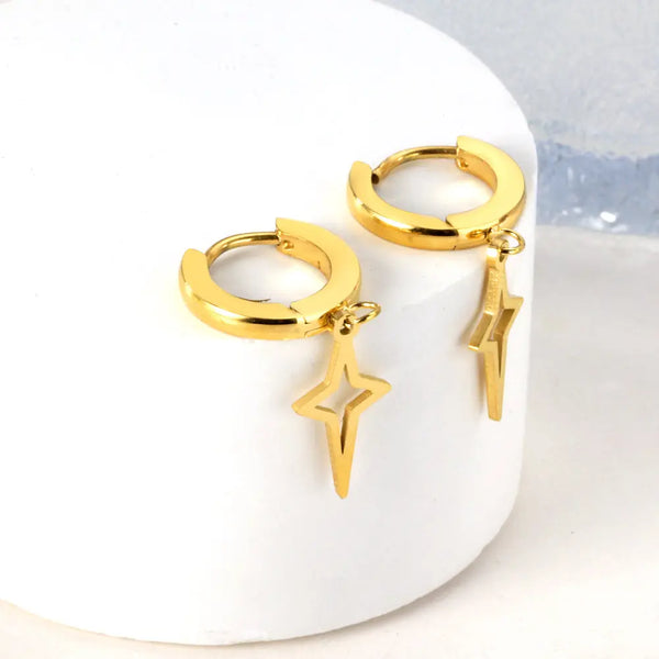 Huggie Star Earrings