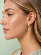 Huggie Star Earrings