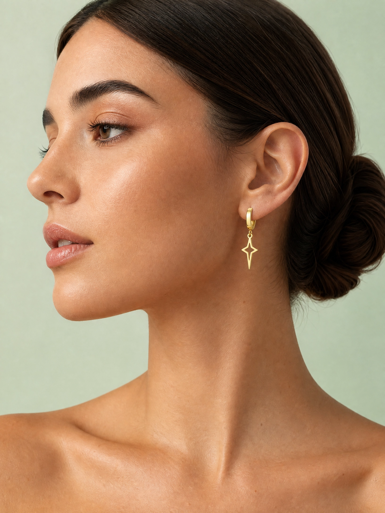 Huggie Star Earrings