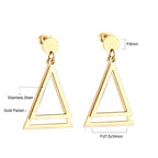 Éclat Double Triangle Earrings