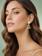 Éclat Double Triangle Earrings